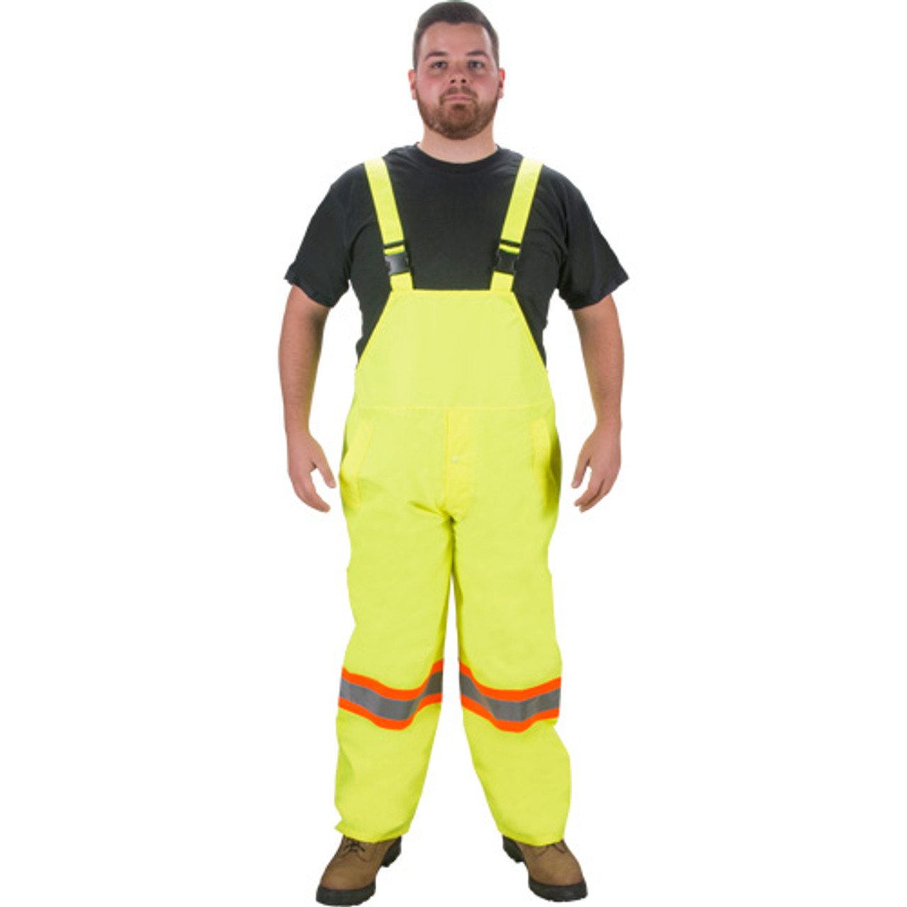 Salopette imperméable RZ1000, Polyester, 2T-Grand, Jaune lime HV