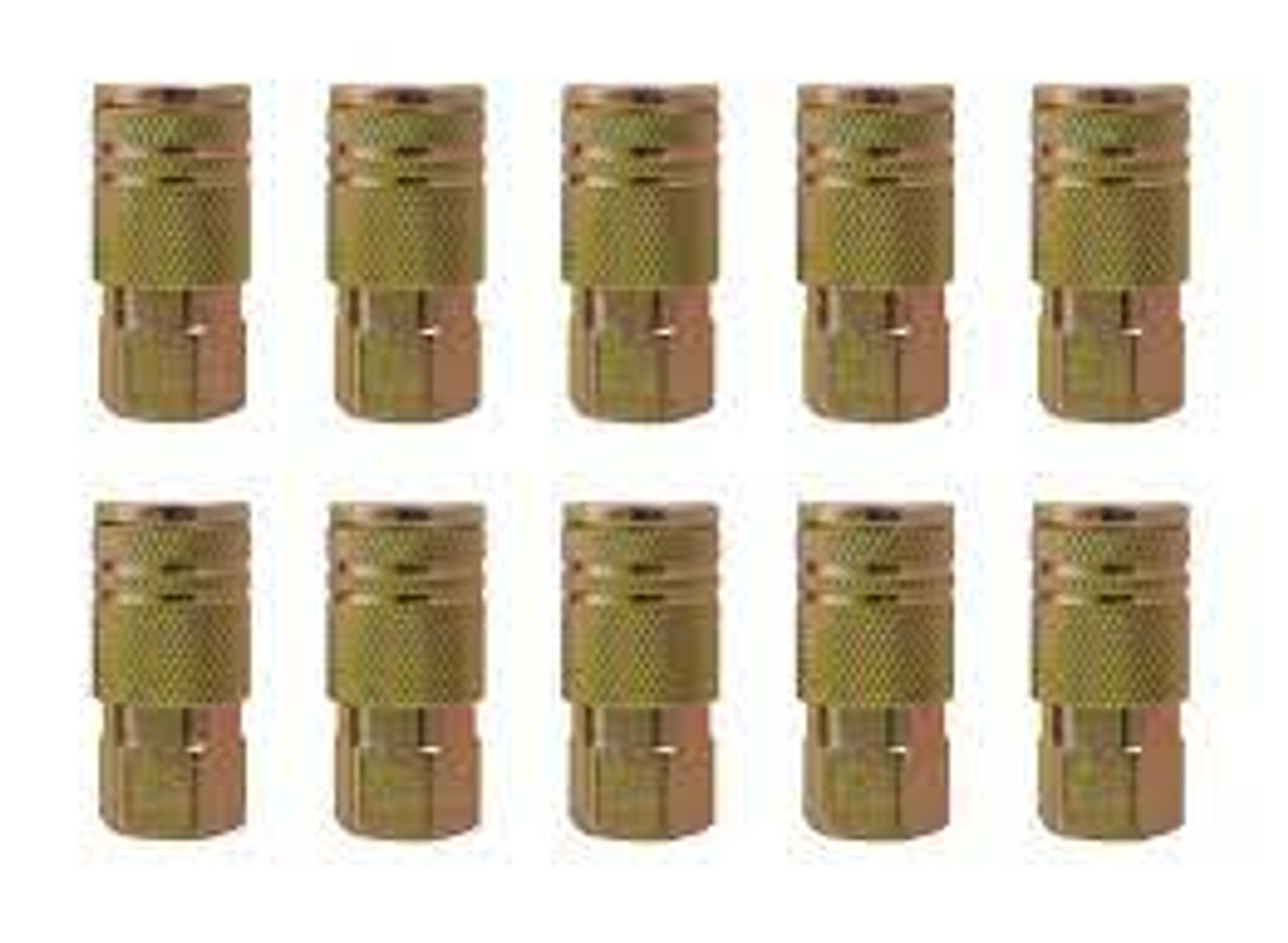 Raccords rapides 1/4" industriel soupape 1 voie Raccords manuels