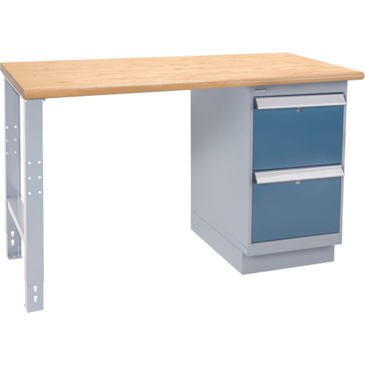 Établi industriel avec porte et combinaison de tiroirs, capacité de 1000 lb, dimensions de 72" de largeur x 36" de profondeur, hauteur de 34" FN349