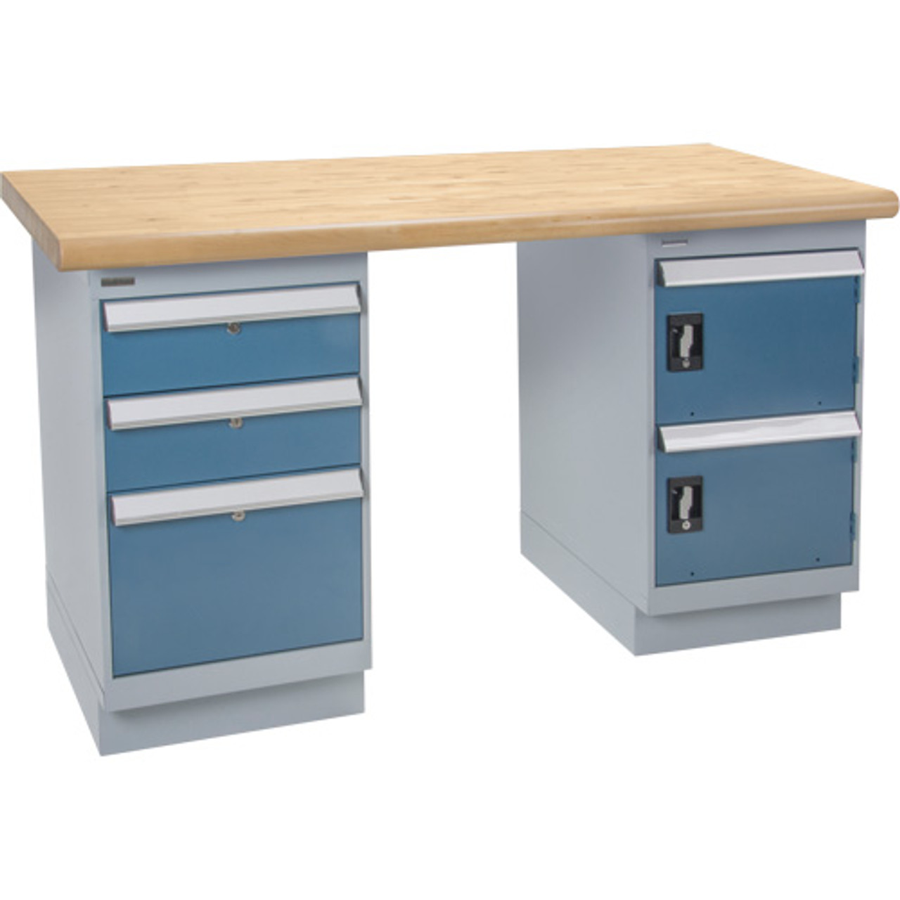 Établi robuste avec porte et tiroirs, capacité de 1500 lb, dimensions de 60" x 30" x 34" FN037