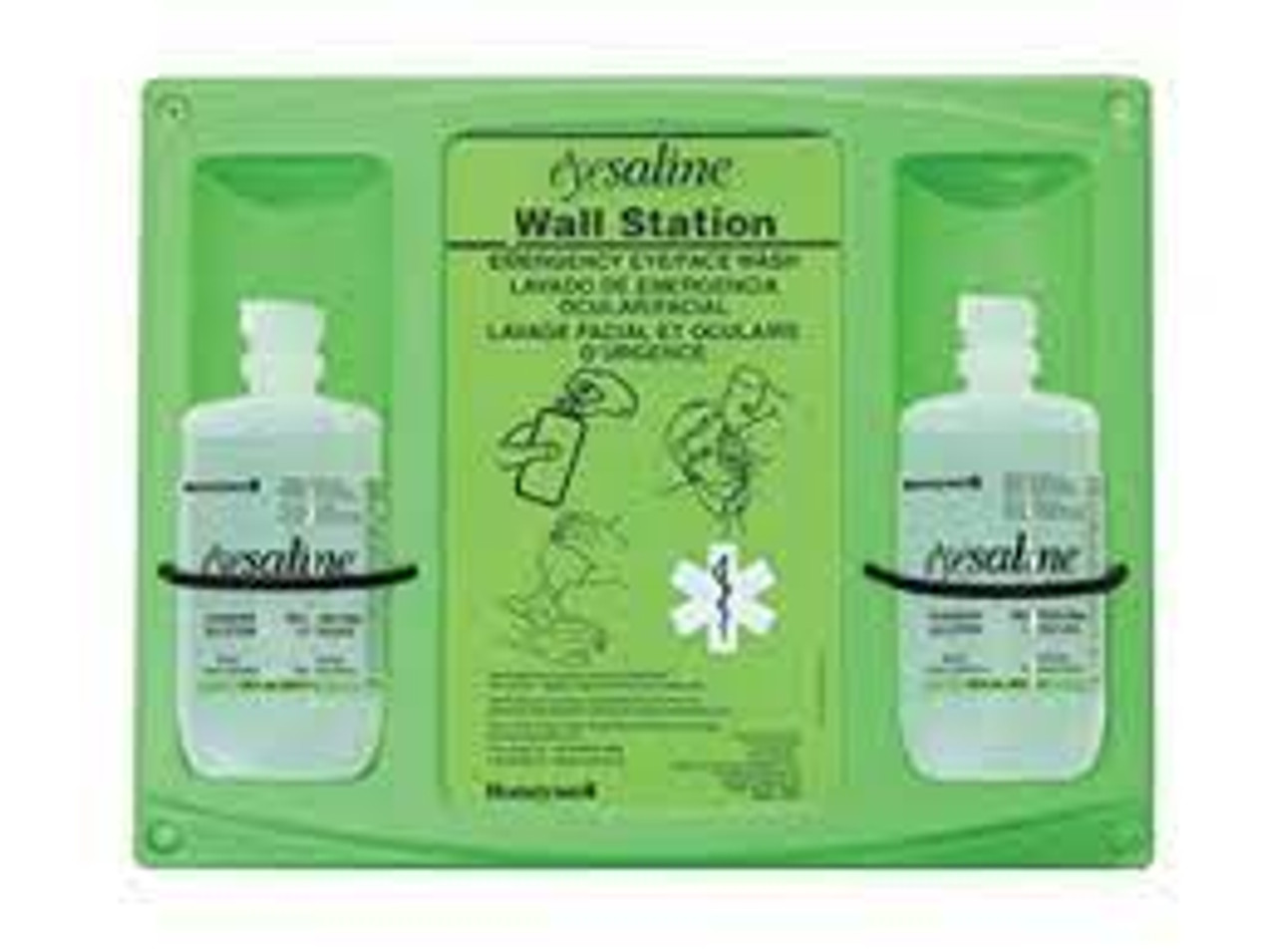 Support mural solution saline douche oculaire Double 32-000465-0000