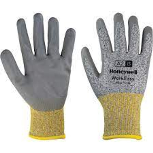 Gants protection coupures WorkEasy, Taille Petit/7, Calibre 13, Revêtement Polyuréthane, Enveloppe PEHP/Fibre verre, ASTM ANSI niveau A2/EN 388 niveau B