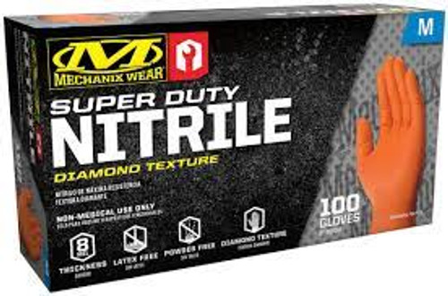 Gants jetables robustes, taille 9/Moyen, en nitrile, épaisseur de 8 mils, sans poudre, couleur orange Gants jetables robustes, taille 9/Moyen, en nitrile, épaisseur de 8 mils, sans poudre, couleur orange