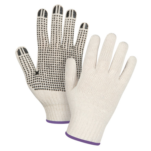 Gants pois poly/coton côté calibre 7 T-petit Gants pois poly/coton côté calibre 7 T-petit