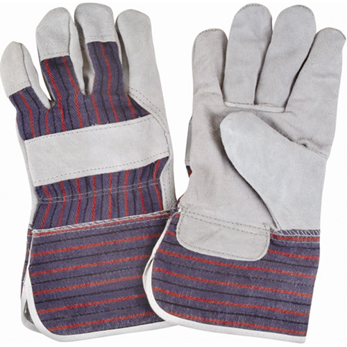 Gants ajusteur grand cuir vache refendu doublure coton Gants ajusteur grand cuir vache refendu doublure coton