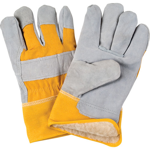 Gants ajusteur T-Grand Cuir vache refendu Doublure Boa Gants ajusteur T-Grand Cuir vache refendu Doublure Boa
