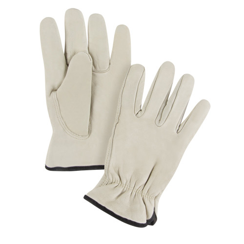 Gants conducteur moyen cuir fleur de vache molleton