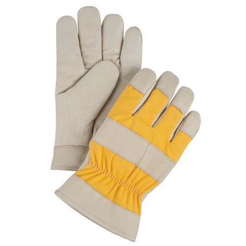 Gants Première Qualité Cuir Fleur de Porc Doublure Molleton de Mousse