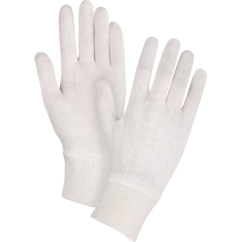 Gants d'inspection en poly/coton avec poignet en tricot pour hommes Gants d'inspection en poly/coton avec poignet en tricot pour hommes