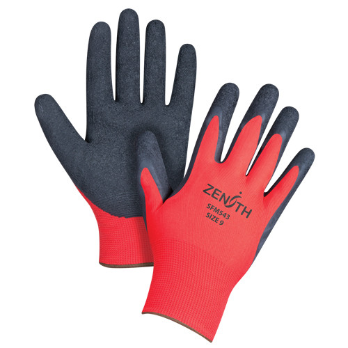 Gants latex caoutchouc naturel 9/Grand revêtement latex caoutchouc calibre 13 enveloppe polyester Gants latex caoutchouc naturel 9/Grand revêtement latex caoutchouc calibre 13 enveloppe polyester