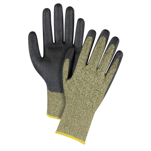 Gants T-petit enduits, Calibre 13, Revêtement en mousse de nitrile, Enveloppe en aramide, Niveau A6 ASTM ANSI