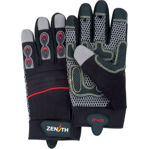 Gants mécanicien ZM400 première qualité, Paume Synthétique, Taille Grand