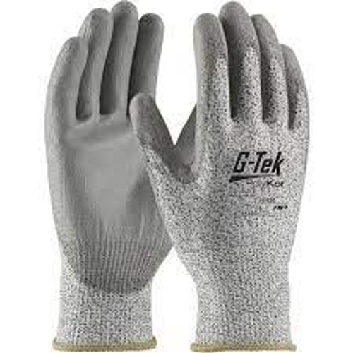 Gants résistants coupures G-Tek PolyKor, Taille Grand, Calibre 13, Revêtement Polyuréthane, Enveloppe Fil technique, ANSI/ISEA 105 niveau 3 Gants résistants coupures G-Tek PolyKor, Taille Grand, Calibre 13, Revêtement Polyuréthane, Enveloppe Fil technique, ANSI/ISEA 105 niveau 3