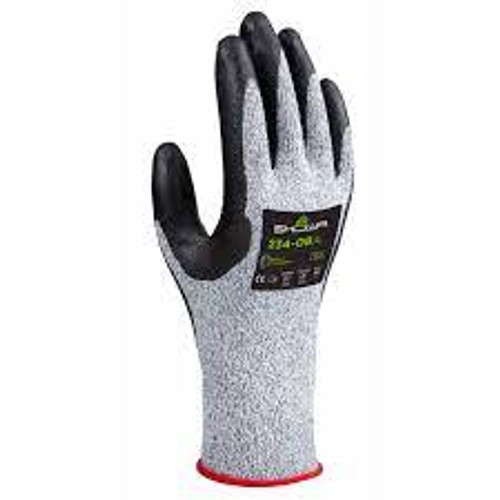 Gants coupures 234, Grand/8, Calibre 15, Revêtement Nitrile Mousse, Enveloppe PEHP, ANSI/ISEA 105 niveau 4/EN 388 niveau D
