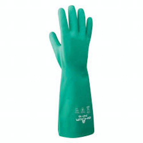 Gants chimiques 747, T-Grand/10, 18" lo, Nitrile, 22,04 mils