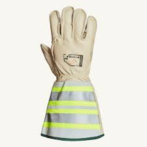 Gants monteur lignes hiver bandes réfléchissantes 6" EnduraMD, Cuir fleur cheval, Taille Grand Gants monteur lignes hiver bandes réfléchissantes 6" EnduraMD, Cuir fleur cheval, Taille Grand