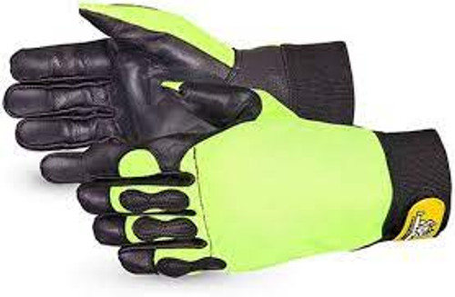 Gants scie chaîne haute visibilité Endura, Grand/9, Chèvre