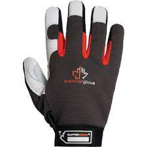 Gants mécanicien Clutch Gear Thinsulate, Cuir fleur de chèvre/Cuir refendu, Taille T-Grand/10