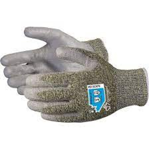 Gants Emerald CXMD 10 Calibre 13 Polyuréthane Acier inoxydable/KevlarMD ASTM ANSI A5 Gants Emerald CXMD 10 Calibre 13 Polyuréthane Acier inoxydable/KevlarMD ASTM ANSI A5