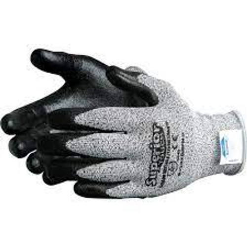 Gants résistant aux coupures à paume enduite Superior Touch de qualité supérieure, Taille 2T-Grand/11, Calibre 13, Revêtement Polyuréthane, Enveloppe en Dyneema, Niveau 2 selon ANSI/ISEA 105