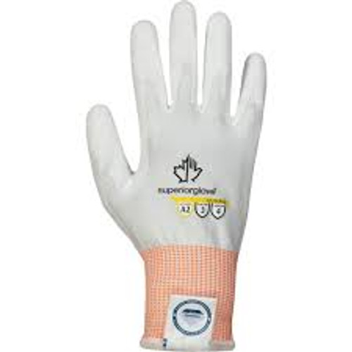 Gants Touch Supérieur, Taille Grand 9, Calibre 13, Revêtement en Polyuréthane, Enveloppe en Dyneema, Niveau A2 selon ASTM ANSI Gants Touch Supérieur, Taille Grand 9, Calibre 13, Revêtement en Polyuréthane, Enveloppe en Dyneema, Niveau A2 selon ASTM ANSI