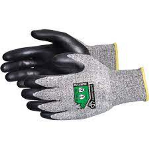 Gants coupures résistant, Taille 8, Calibre 13, Revêtement Nitrile Mousse, Enveloppe TenActivMC, ASTM ANSI niveau A3 Gants coupures résistant, Taille 8, Calibre 13, Revêtement Nitrile Mousse, Enveloppe TenActivMC, ASTM ANSI niveau A3