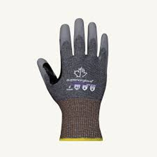 Gants tricotés résistants aux coupures, Taille T-Grand/10, Calibre 13, Revêtement en mousse de nitrile, Enveloppe en acier inoxydable/PEHP/TenActivMC, Niveau A7 ASTM ANSI Gants tricotés résistants aux coupures, Taille T-Grand/10, Calibre 13, Revêtement en mousse de nitrile, Enveloppe en acier inoxydable/PEHP/TenActivMC, Niveau A7 ASTM ANSI