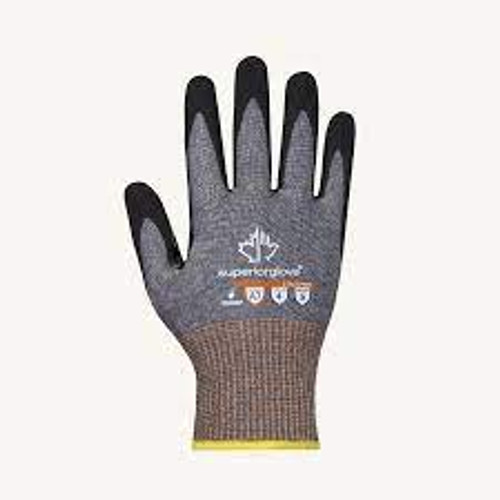 Gants tricotés résistants aux coupures, Taille Petit/7, Calibre 13, Revêtement en mousse de nitrile, Enveloppe en acier inoxydable/PEHP/TenActivMC, Niveau A7 ASTM ANSI Gants tricotés résistants aux coupures, Taille Petit/7, Calibre 13, Revêtement en mousse de nitrile, Enveloppe en acier inoxydable/PEHP/TenActivMC, Niveau A7 ASTM ANSI