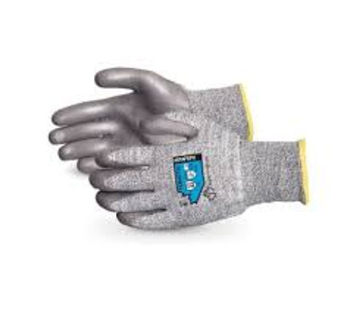Gants tricotés résistants coupures, Taille 8, Calibre 13, Revêtement Polyuréthane, Enveloppe TenActivMC, ASTM ANSI niveau A5 Gants tricotés résistants coupures, Taille 8, Calibre 13, Revêtement Polyuréthane, Enveloppe TenActivMC, ASTM ANSI niveau A5