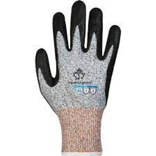 Gants antivibrations résistants coupures, Taille 12, Calibre 13, Revêtement Nitrile, Enveloppe TenActivMC, ASTM ANSI niveau A4 Gants antivibrations résistants coupures, Taille 12, Calibre 13, Revêtement Nitrile, Enveloppe TenActivMC, ASTM ANSI niveau A4