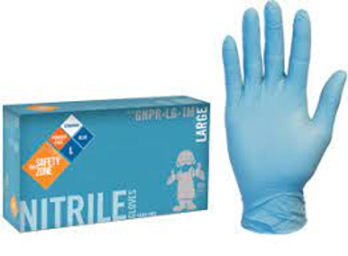 Gants Nitrile Jetables Grand 8 mils Sans poudre Bleu Gants Nitrile Jetables Grand 8 mils Sans poudre Bleu