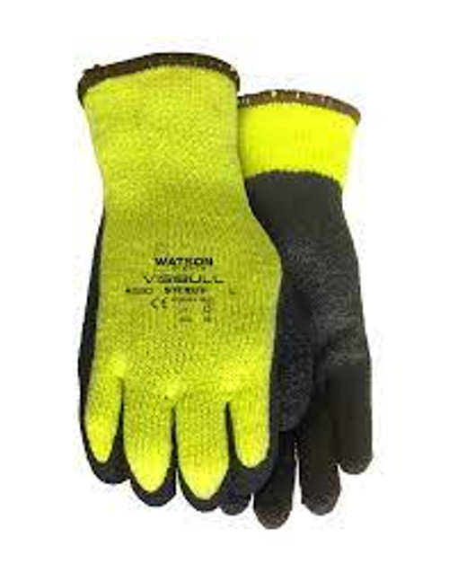 Gants Visibull 330, Taille 8, Revêtement en Latex de Caoutchouc, Enveloppe en Polyester Gants Visibull 330, Taille 8, Revêtement en Latex de Caoutchouc, Enveloppe en Polyester