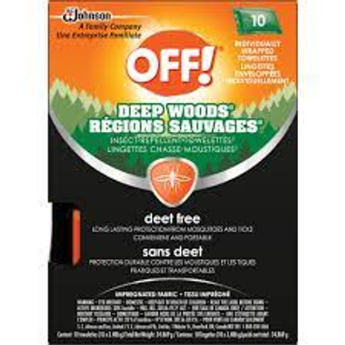 Insectifuge Régions sauvagesMD sans DEET en serviette Insectifuge Régions sauvagesMD sans DEET en serviette