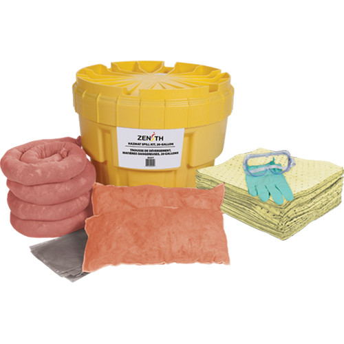 Trousse lutte déversements Matières dangereuses Overpack Baril récupération Absorbance 20 gal. US Trousse lutte déversements Matières dangereuses Overpack Baril récupération Absorbance 20 gal. US