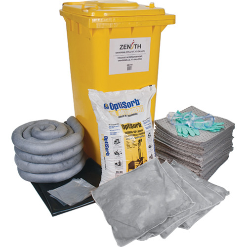 Trousse lutte déversements universel bac absorbance 63 gal. US Trousse lutte déversements universel bac absorbance 63 gal. US