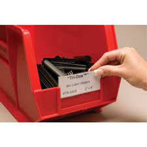 Porte-étiquette Tri-DexMC pour bacs plastiques fentes 3" lo Porte-étiquette Tri-DexMC pour bacs plastiques fentes 3" lo