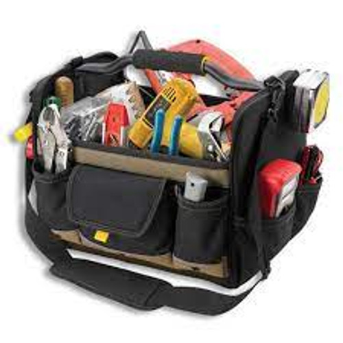 Sac outils souple dessus ouvert 14" Polyester 21 pochettes Beige