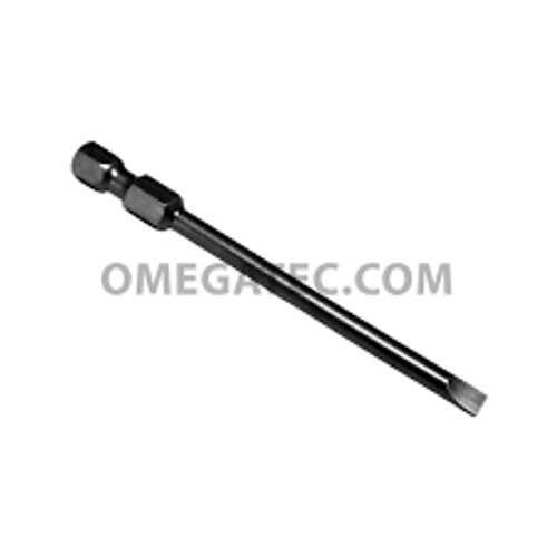 Embout mandrin 1/4" plat fente 5/32" prise 1/4" longueur 3"