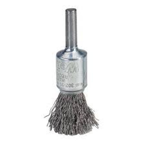 Brosses montées fils crêpés 1/2" 0,02" Tige 1/4" Brosses montées fils crêpés 1/2" 0,02" Tige 1/4"