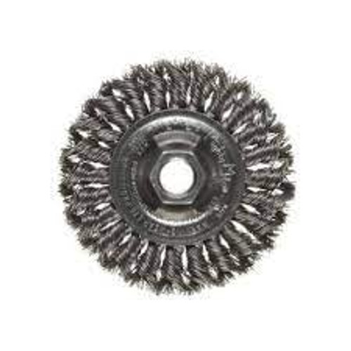 Brosses métalliques touret Dia. 4-7/8" Fils 0,02" Arbre 5/8"-11 Acier