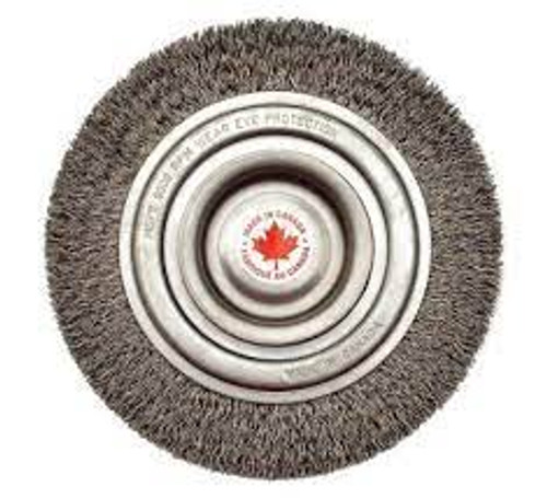 Brosses rotatives grand format 6 pouces, diamètre 6 pouces, fils de 0,014 pouces, arbre de 2 pouces Brosses rotatives grand format 6 pouces, diamètre 6 pouces, fils de 0,014 pouces, arbre de 2 pouces