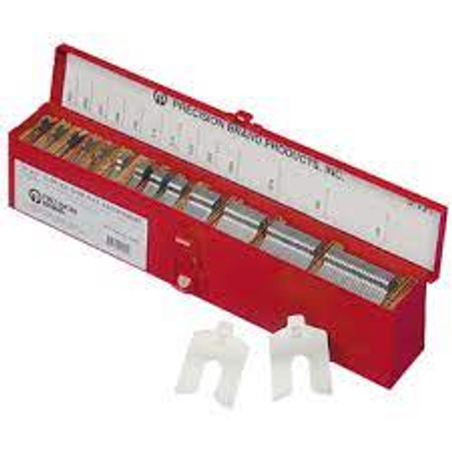 Cales d'épaisseur à rainure 3" lo x 0,001"-0,125" épaisseur, 3" la, Acier inoxydable