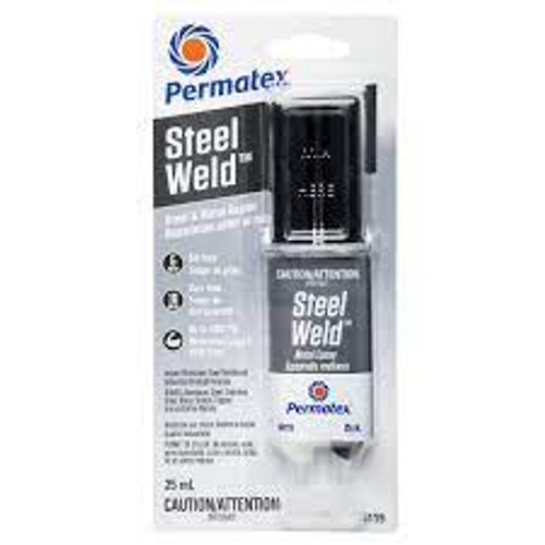 Colle époxyde Steel WeldMC 25 ml Seringue Deux composants Gris Colle époxyde Steel WeldMC 25 ml Seringue Deux composants Gris