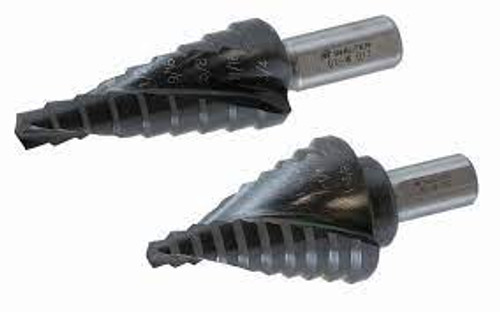 Foret étagé Multi-StepMC 1/4" - 1-3/8" Incréments 1/8" Acier rapide Foret étagé Multi-StepMC 1/4" - 1-3/8" Incréments 1/8" Acier rapide