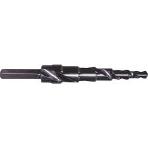 Foret progressif étagé 1/4" - 3/8" Incréments 1/8" Acier rapide Foret progressif étagé 1/4" - 3/8" Incréments 1/8" Acier rapide