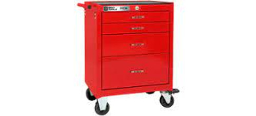 Armoire mobile PRO+ 4 tiroirs 26x19x36 Rouge