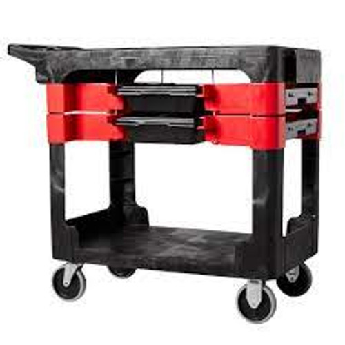 Chariots outils entretien 2 tiroirs 38 lo x 19-1/4 la x 33-3/8 h Noir