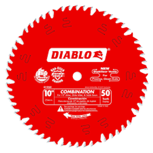 Scie entrepreneur - Lames combinaison, 10", 50 dents, Bois Scie entrepreneur - Lames combinaison, 10", 50 dents, Bois