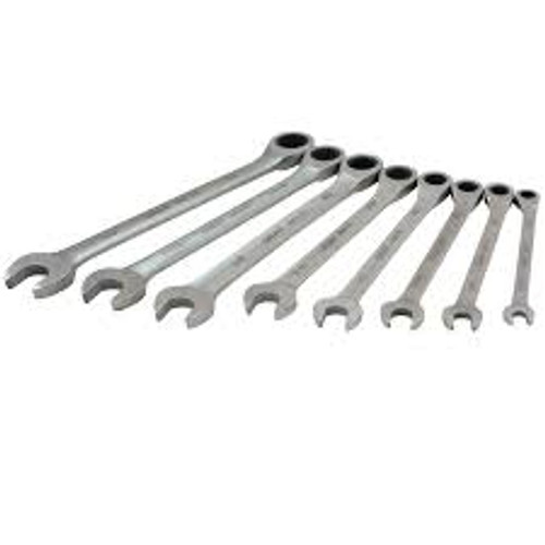 Clé cliquet mixte tête fixe 12 pans 9/16" Acier inoxydable