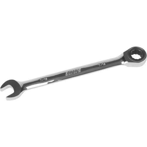 Clé mixte cliquet SAE 12 pans 7/16" Chrome Clé mixte cliquet SAE 12 pans 7/16" Chrome